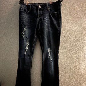 Hydraulic Lola Distressed Micro Boot Jeans